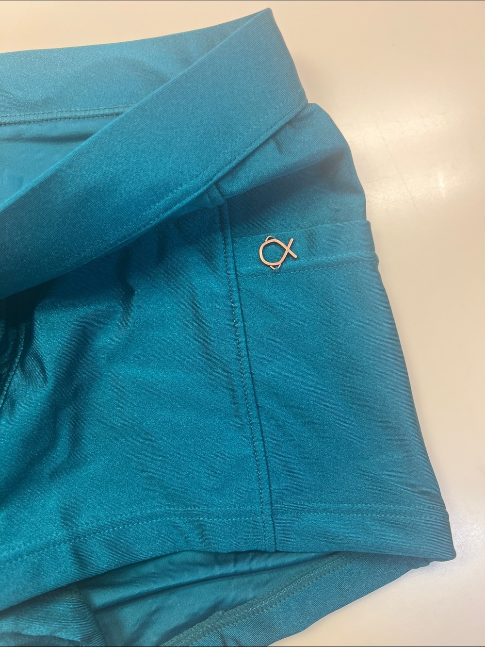 Elia beachwear Men's Teal Swim briefs new without tags - Picture 3 of 4